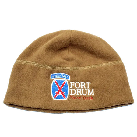 Fort Drum 10th Mountain Division Embroidered Polartec Micro-Fleece Hat