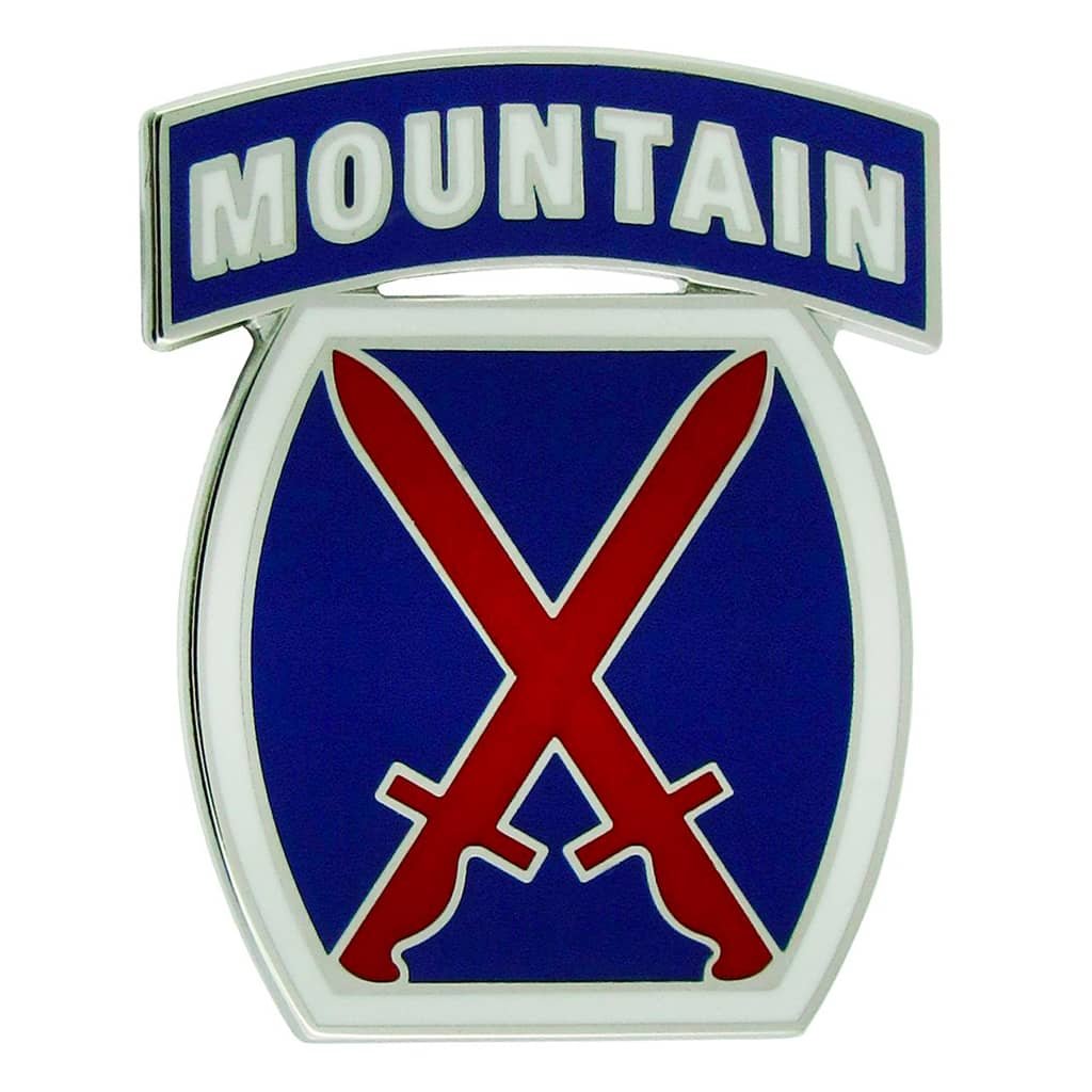 10th Mountain Division Combat Service Identification Badge