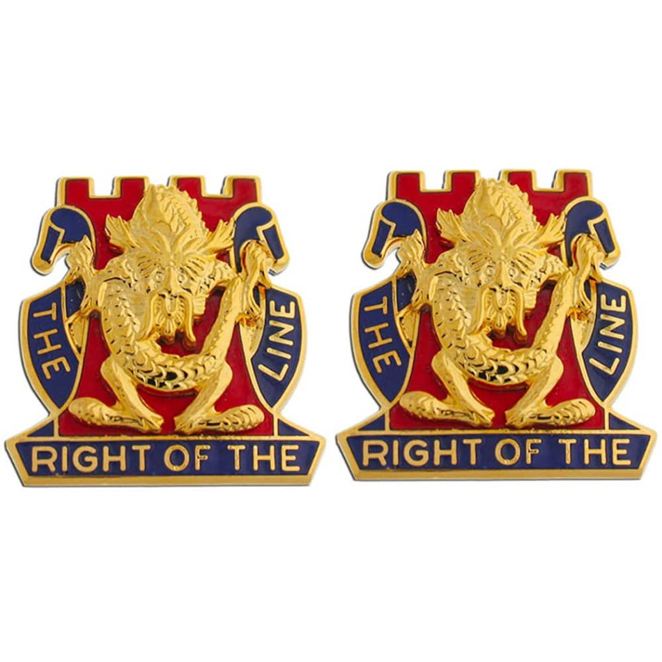 14th Infantry Unit Crest Golden Dragons - Left and Right