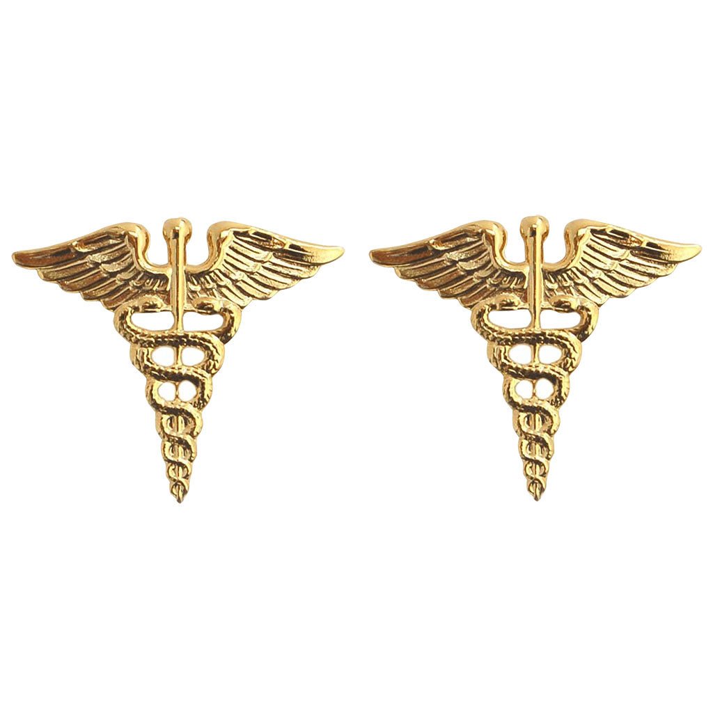 Medical Corps Branch Insignia Army Officer - Set of 2