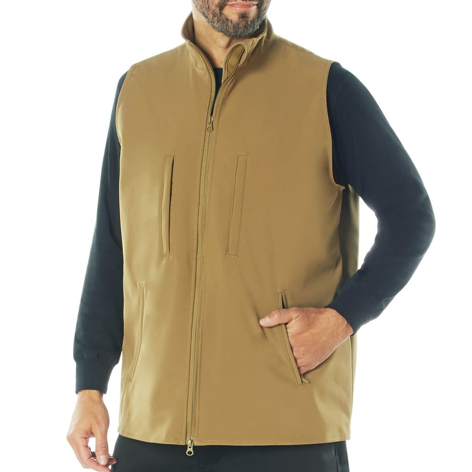 Rothco Coyote Brown V2 Concealed Carry Soft Shell Vest