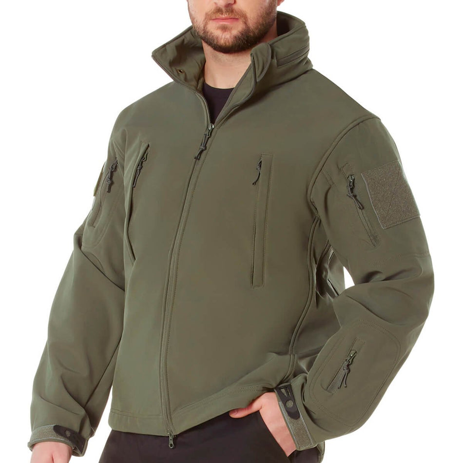 Concealed Carry Soft Shell Jacket By Rothco in Olive Drab