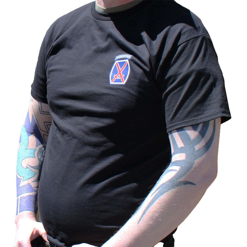 10th Mountain Division T-Shirt – Classic Army Crest Tee | Fort