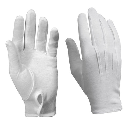 White Cotton Gloves For Military or Parades