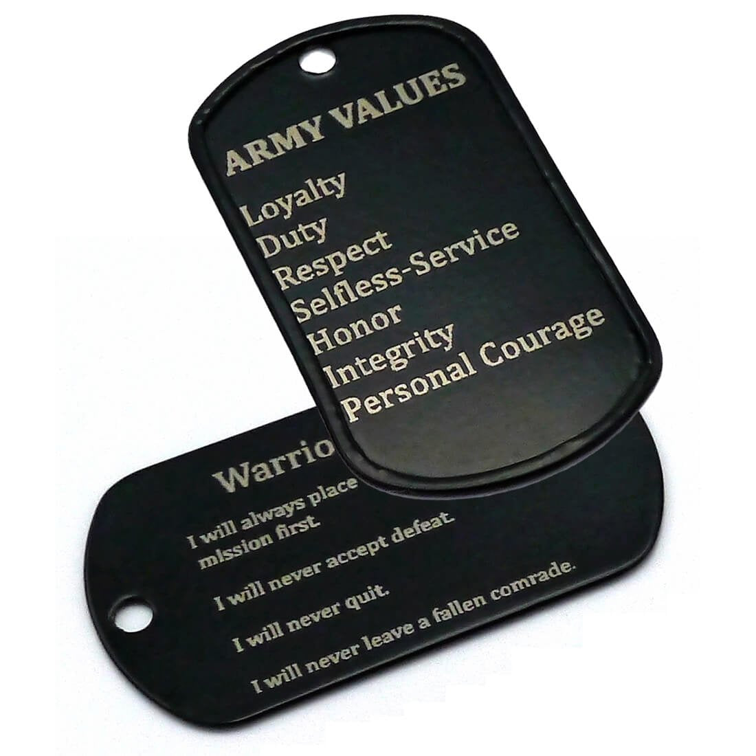 Military Dog Laser Engraved Dog Tag Black Custom Dog Tag Necklace