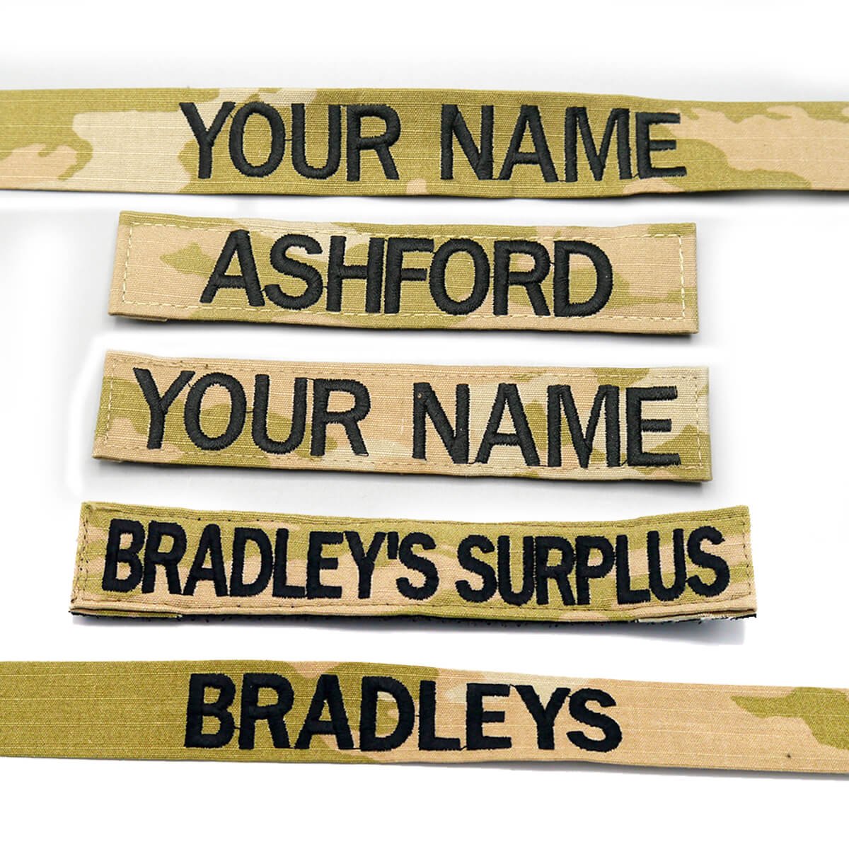 Army Embroidered Nametape With Hook & Loop (ocp)