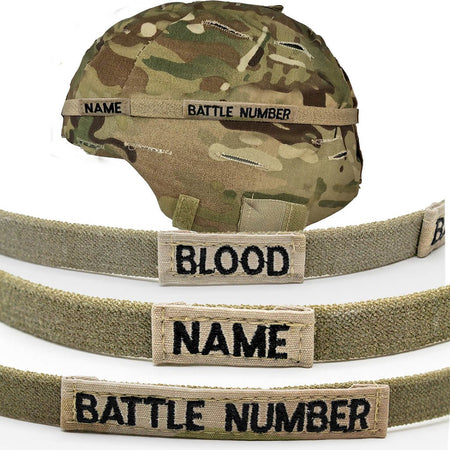 Army Cat Eyes OCP ACH Helmet Band Add Name, Blood Type, and Roster