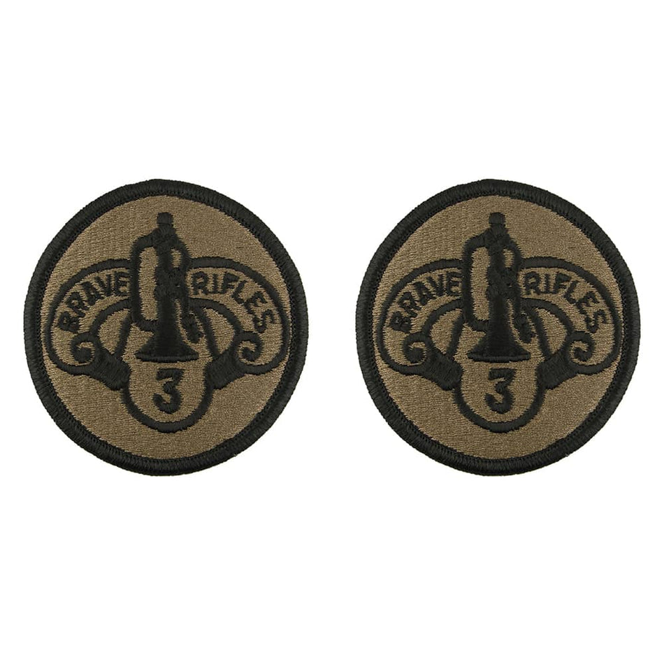 3rd Armored Cavalry Regiment OCP Patch With Hook Fastener - Pair