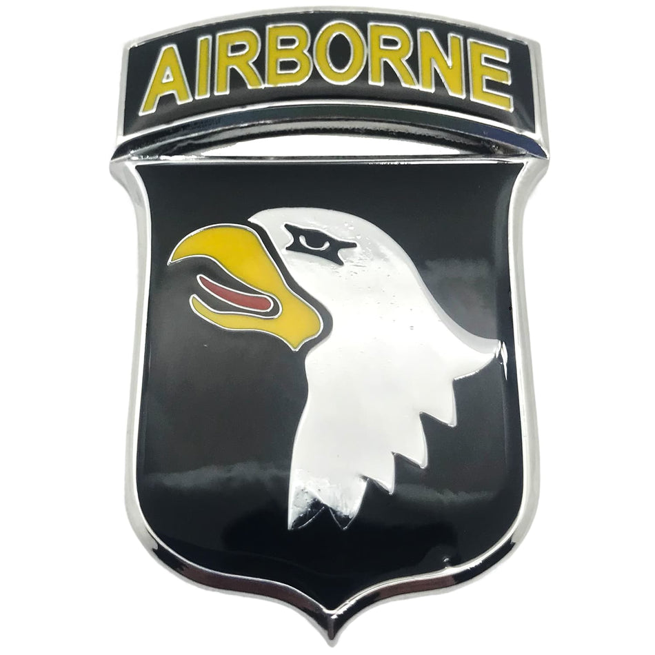 101st Airborne Division Metal Auto Decal