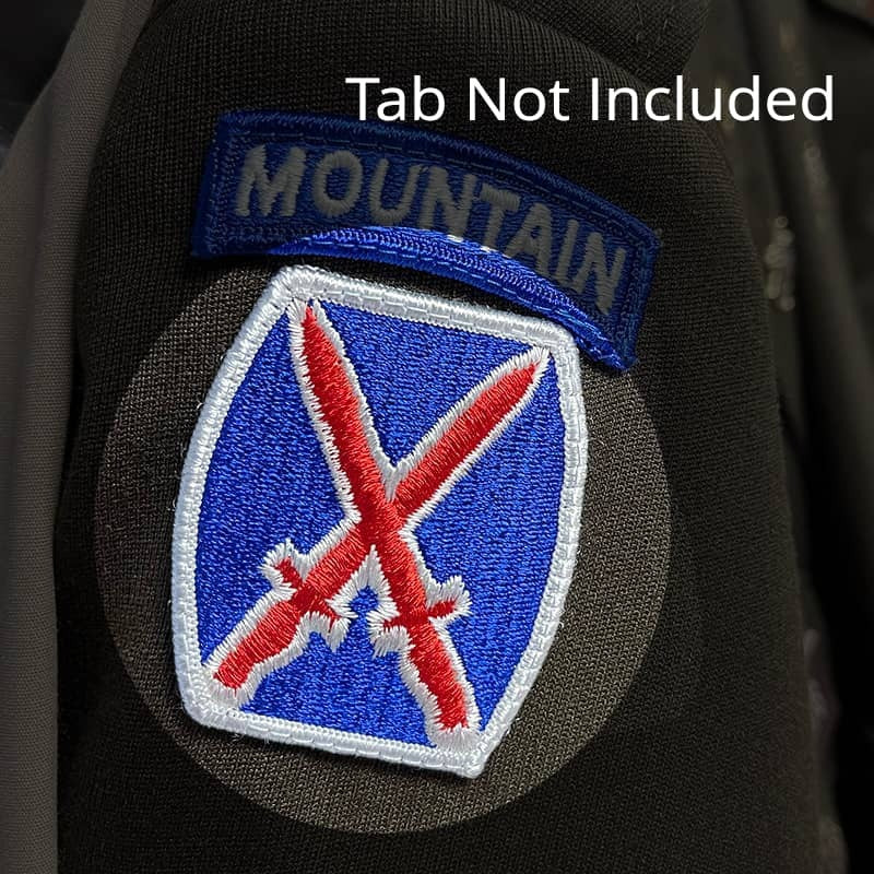 10th Mountain Division Barrel Color Patch Sew-On