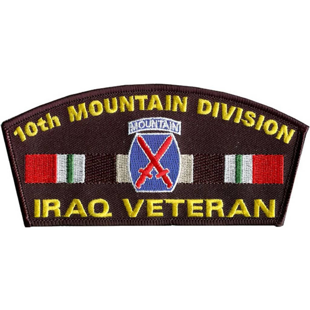 10th Mountain Division Iraq Service Ribbon Patch