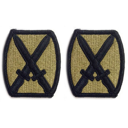10th Mountain Division OCP Barrel Patch With Hook Fastener - Pair