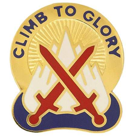 10th Mountain Division Unit Crest Climb To Glory - Single