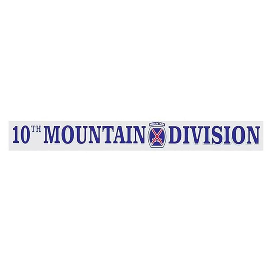 10th Mountain Division Window Strip Decal 15.5" x 2"