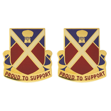 10th Support Battalion Unit Crest Proud to Support - Two