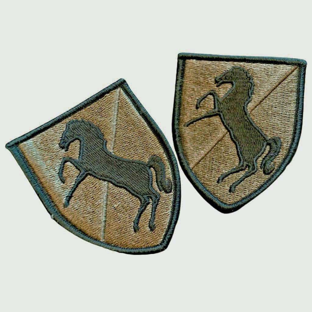 11th Armored Cavalry Regiment OCP Patch with Hook Fastener - Pair