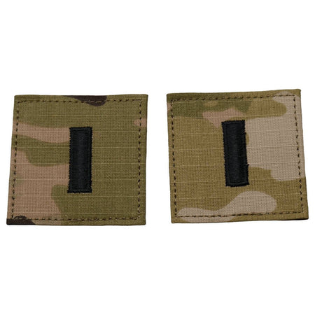 1LT 1st Lieutenant Army Rank OCP Patch 2x2 Hook & Loop - Pair