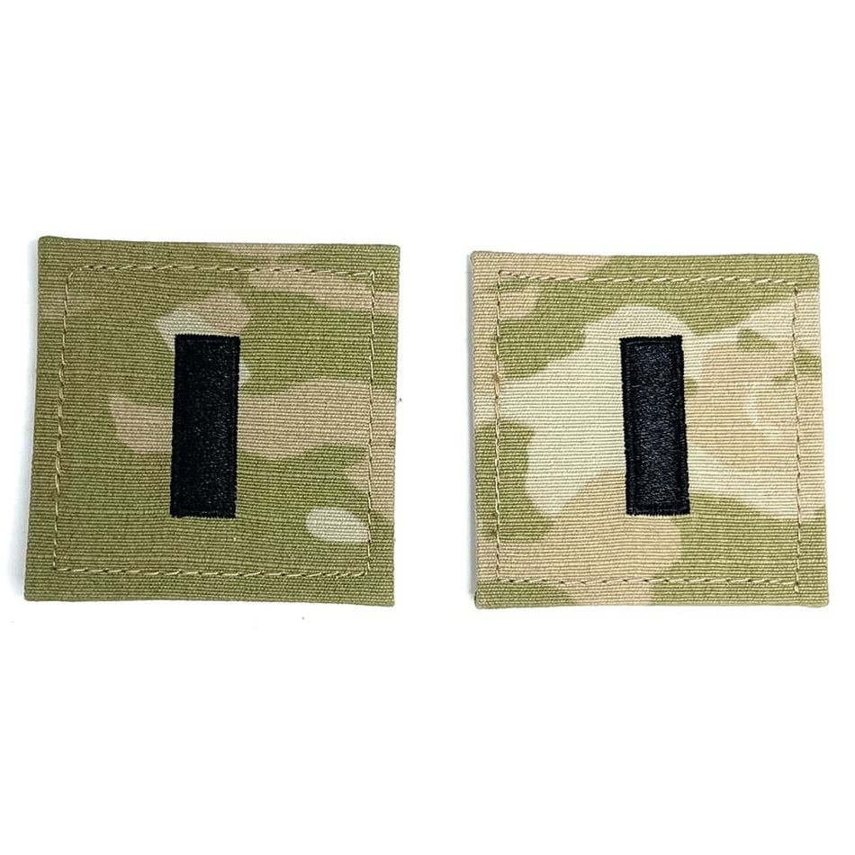 1LT 1st Lieutenant Army Rank OCP Patch 2x2 Hook & Loop - Pair