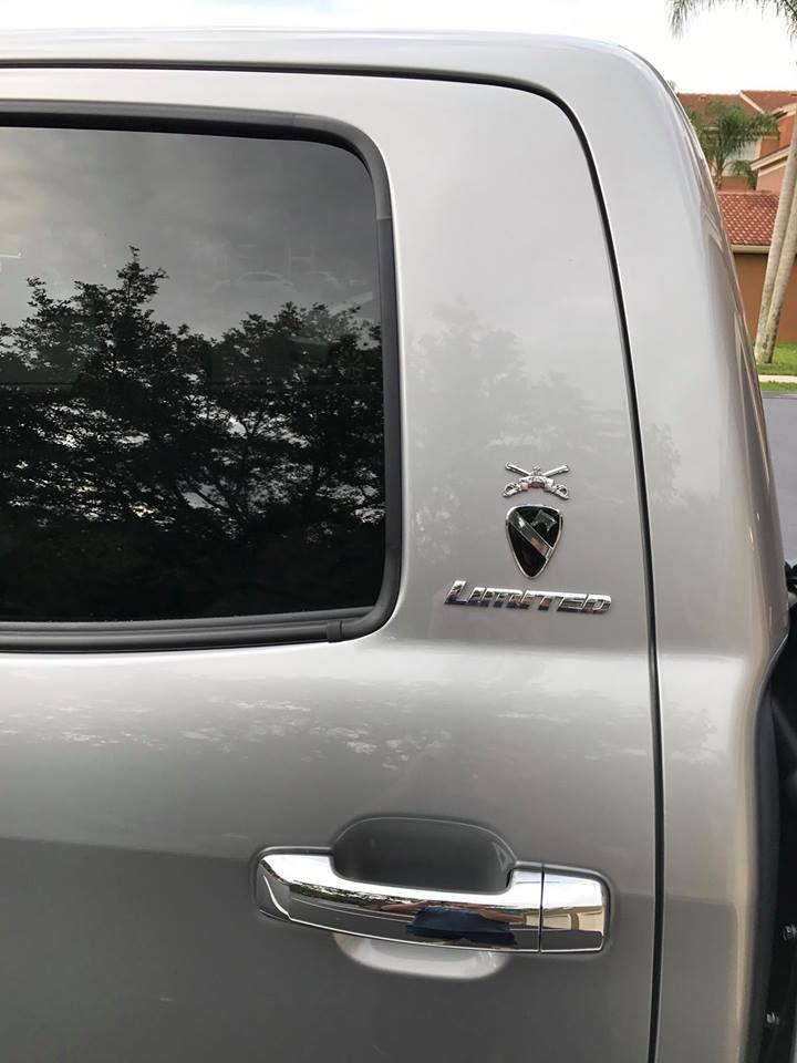 Armor Branch Insignia Metal Car Decal