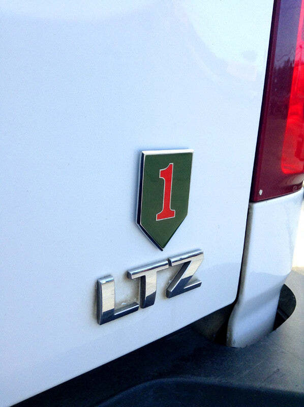 1st Infantry Division Metal Decal for Cars and Trucks