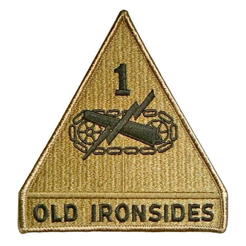 1st Armored Division Army OCP Patch with Hook Fastener