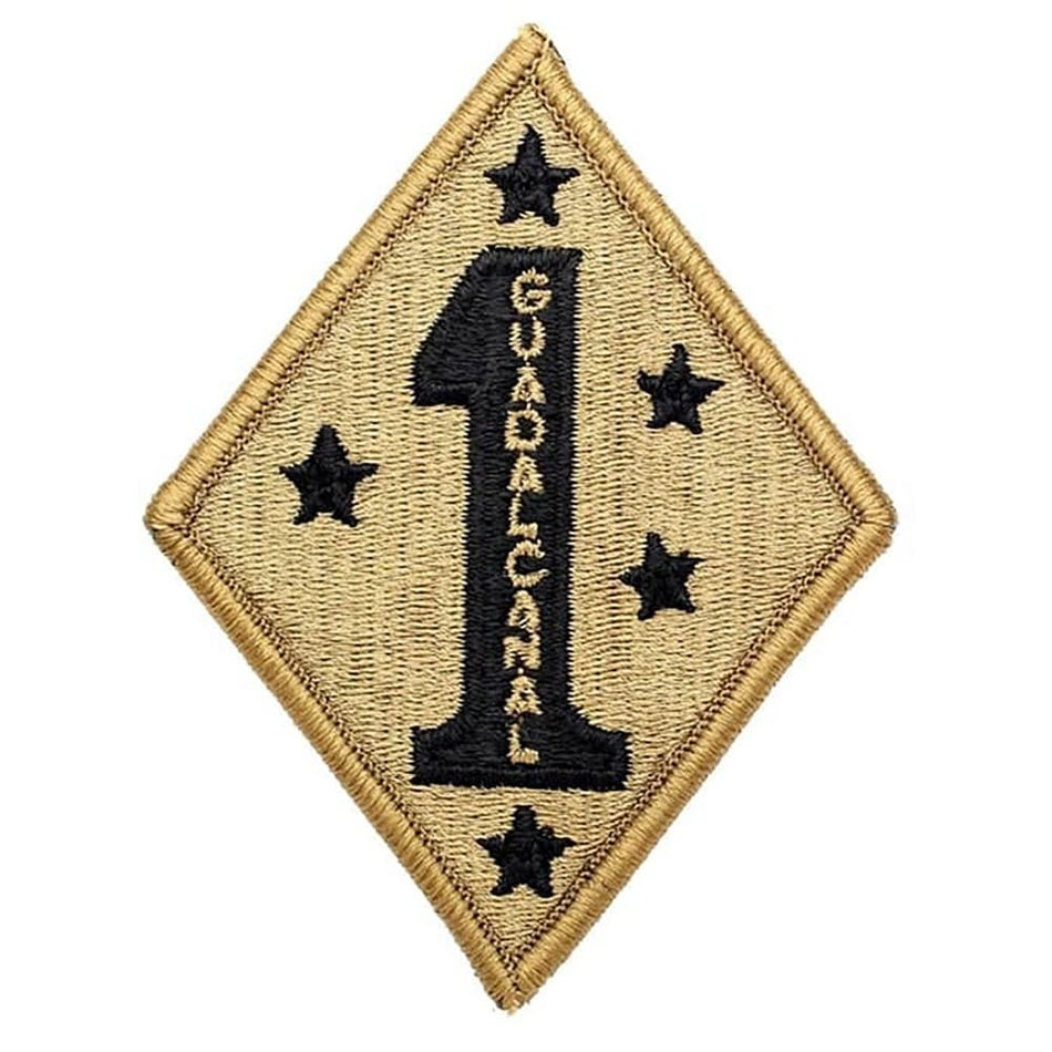 1st Marine Division OCP Patch with Hook Fastener