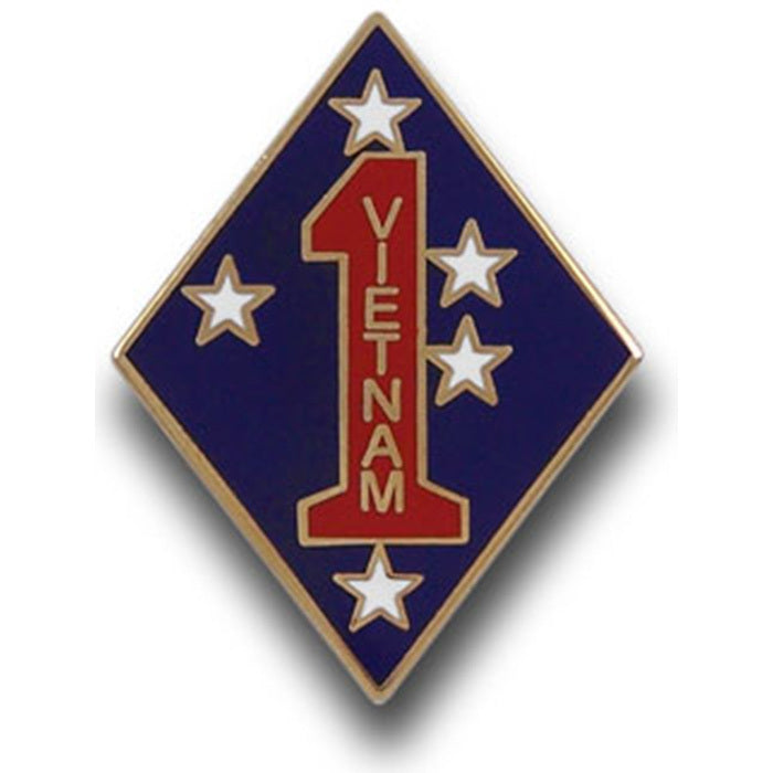 1st Marine Division Vietnam Lapel Pin