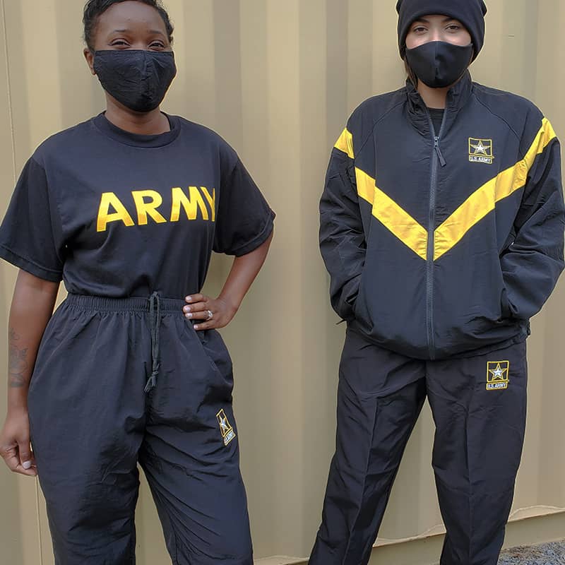 Army PT Uniforms, Shorts, Pants, Jackets and Shirts
