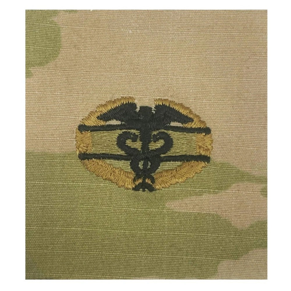 Army Master Combat Medical Badge – 1st Award OCP Sew-On with Gold Wreath
