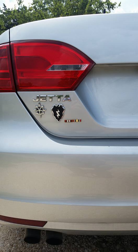 Army Intelligence Insignia Metal Car Decal