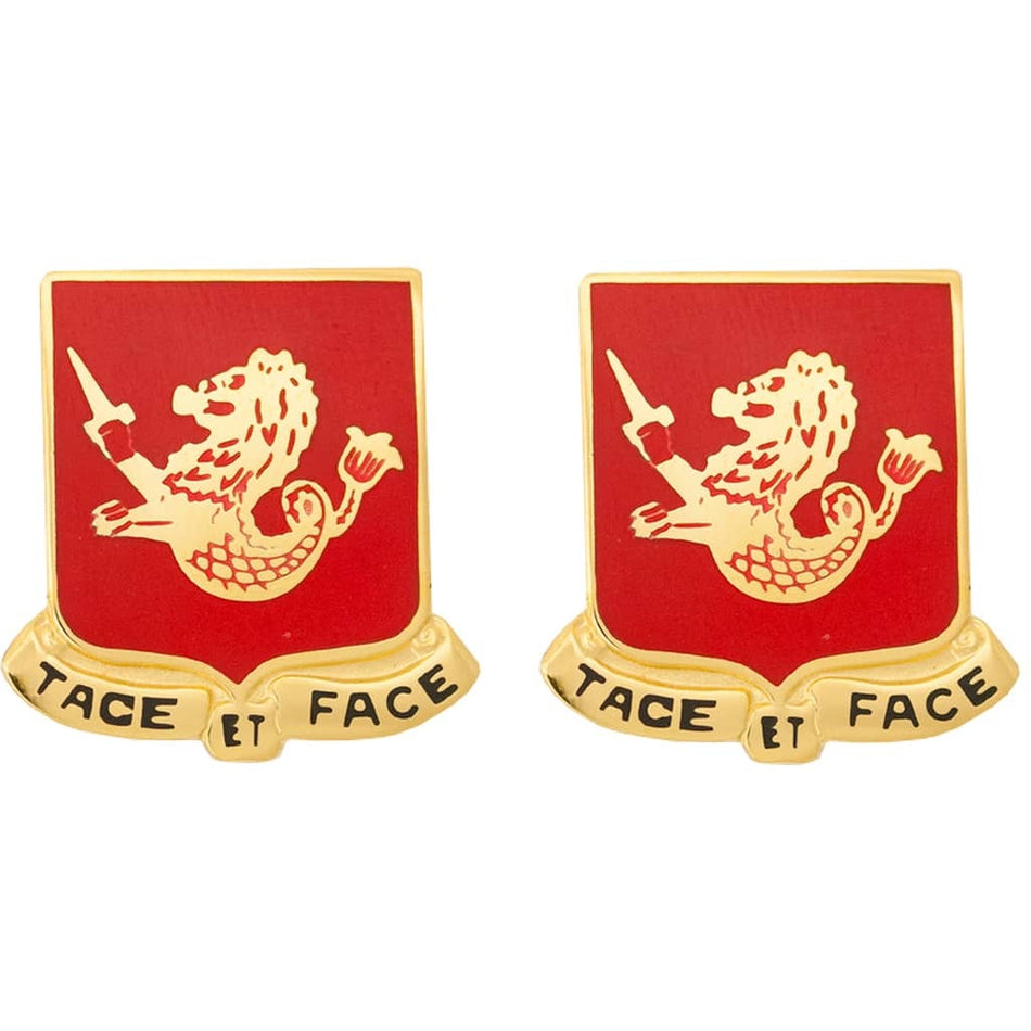 25th Field Artillery Regiment Unit Crest Pins - US Army (Pair)