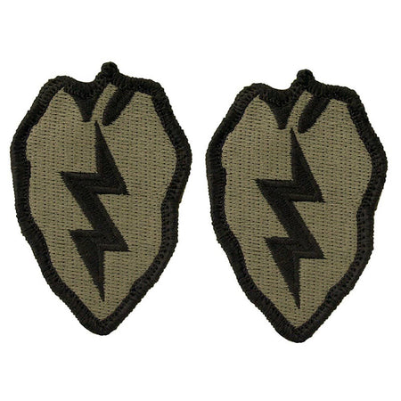 25th Infantry Division OCP Army Patch With Hook Fastener - Pair