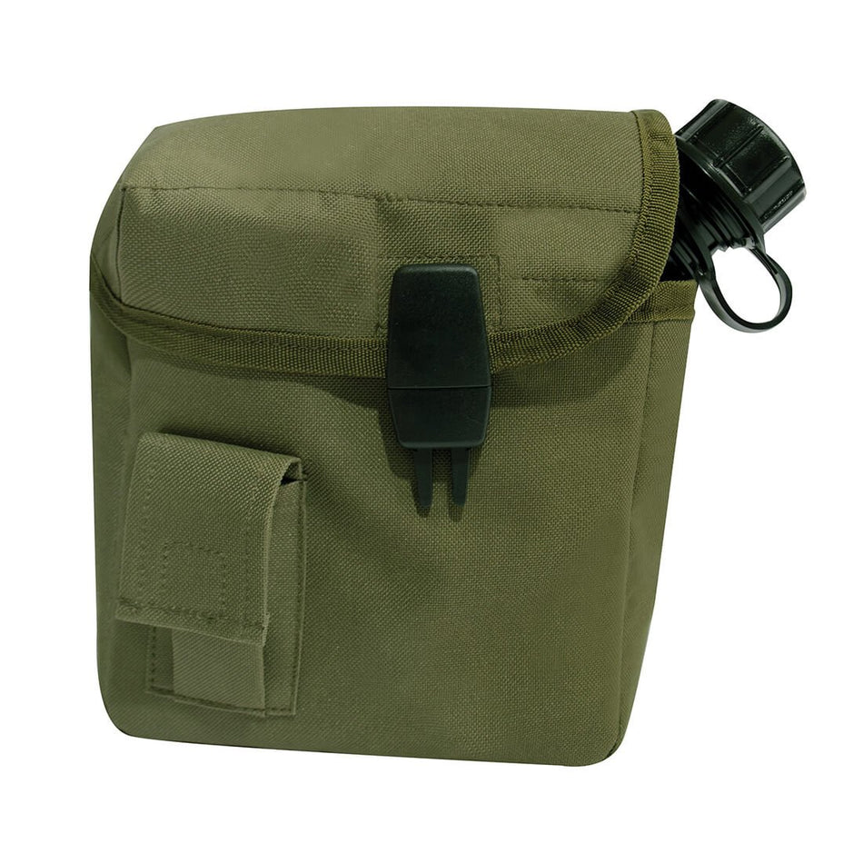 2 Quart Canteen MOLLE Pouch Olive Drab Cover with Strap by Rothco