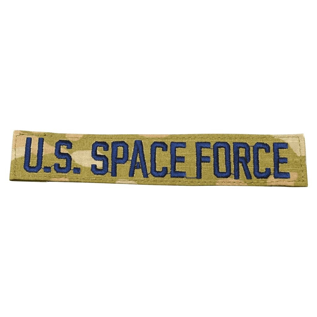 A rectangular embroidered patch with 'U.S. Space Force'