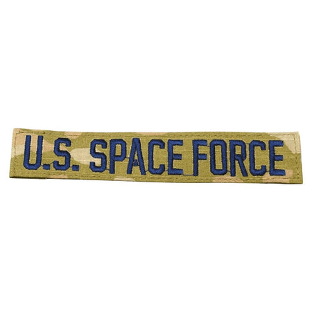 A rectangular embroidered patch with 'U.S. Space Force'