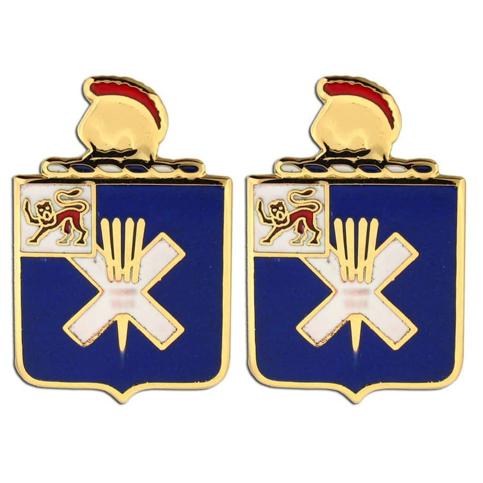 32nd Infantry Regiment Unit Crest Left and Right