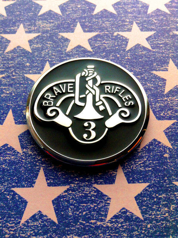 3rd ACR Cavalry Regiment Metal Car Decal