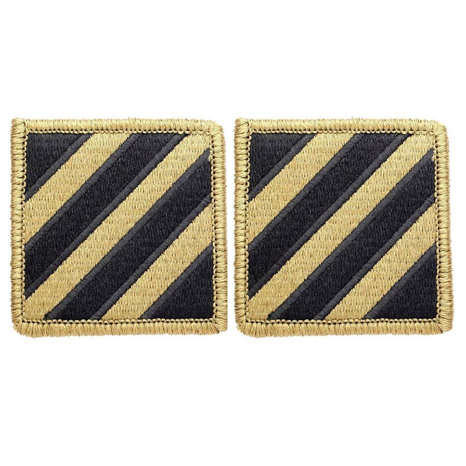 3rd Infantry Division OCP Patch With Hook Fastener - Pair