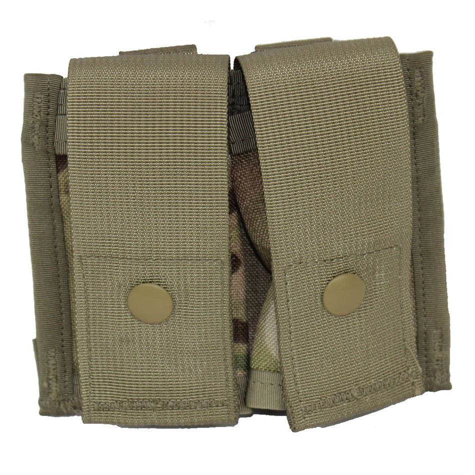 Used US Army OCP Double 40mm HE Pouch - MOLLE II