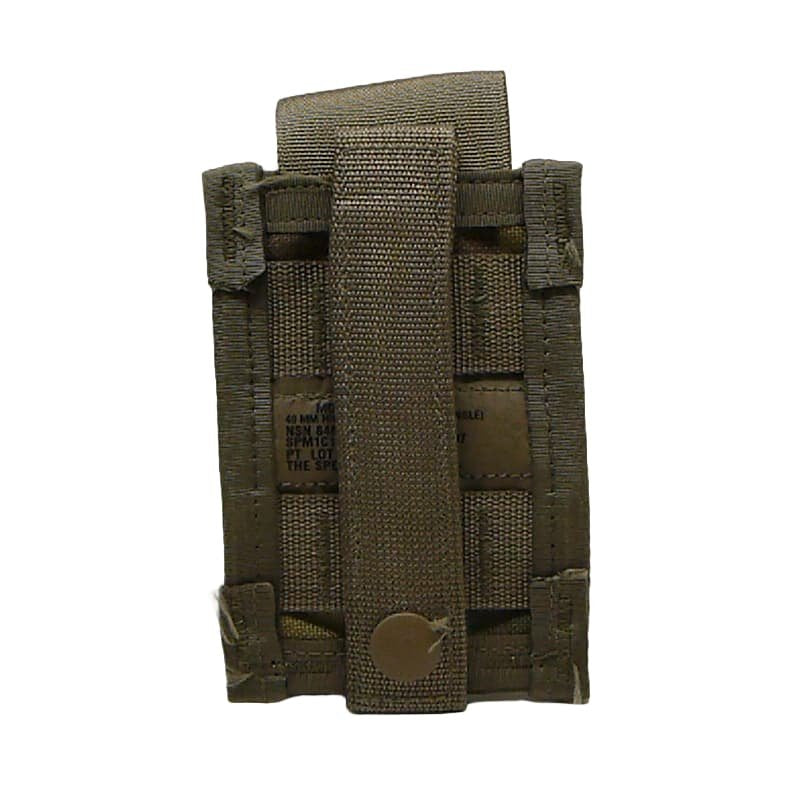 40mm HE OCP Single pouch back side on a white background