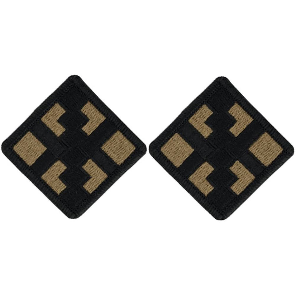 Army 411th Engineer Brigade OCP Patch With Hook Fastener - Pair