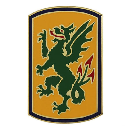 415th Chemical Brigade Combat Service Identification Badge on a white background