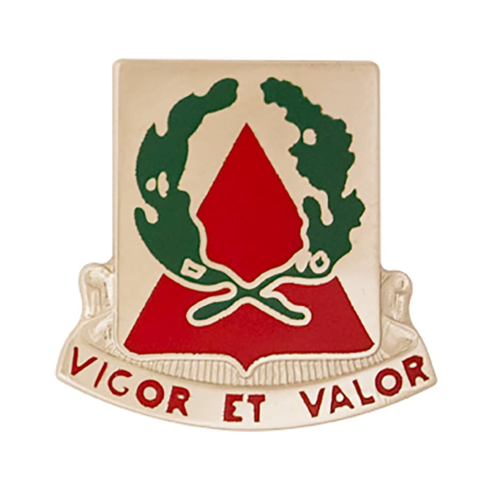 41st Engineer Battalion Unit Crest Vigor Et Valor - Single