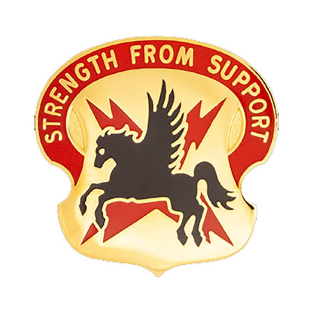427th Support Battalion Unit Crest "Strength From Support"