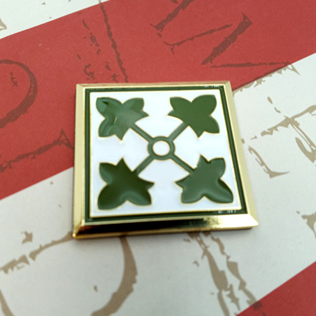 4th Infantry Division Metal Car Decal -