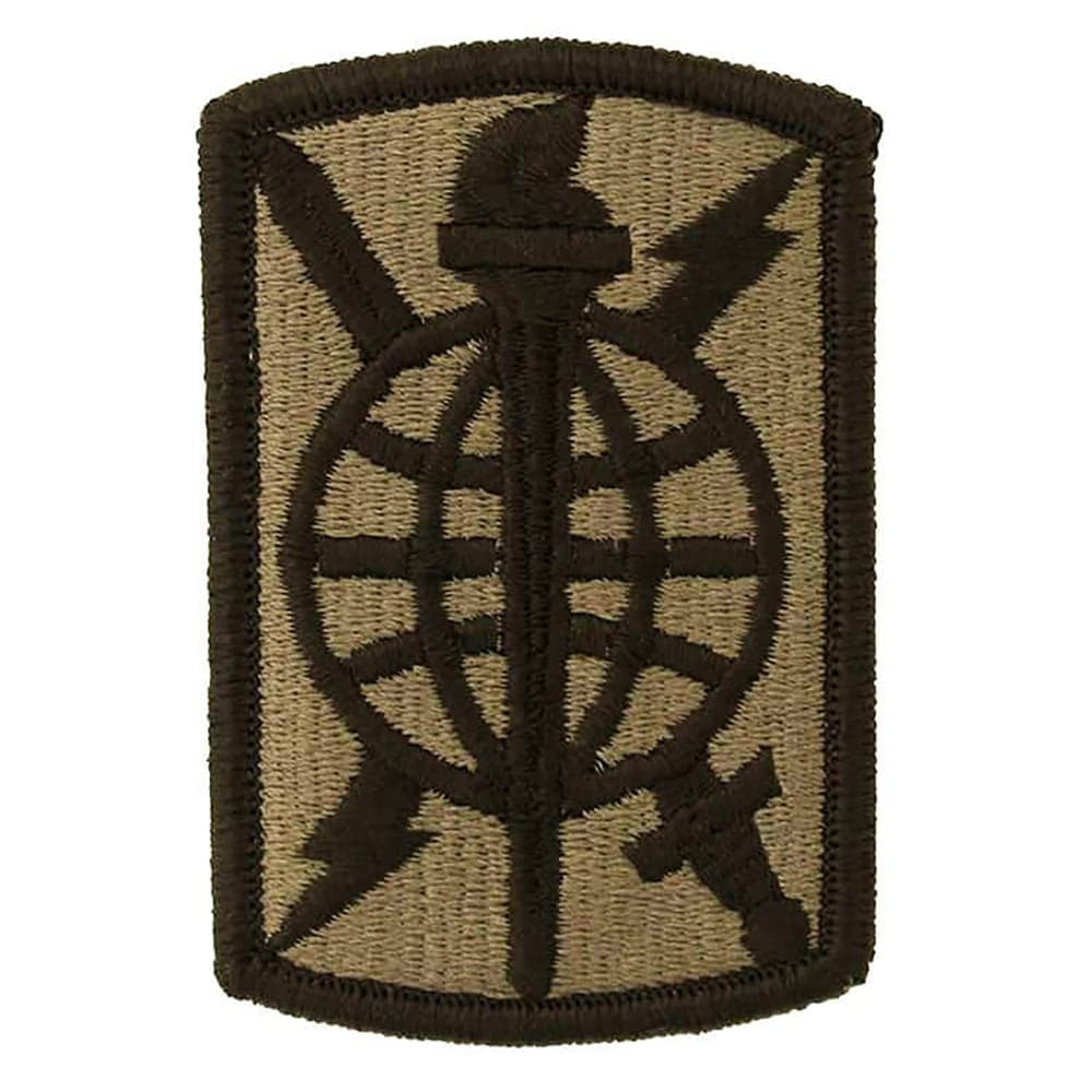500th Military Intelligence Brigade OCP Patch on a white background
