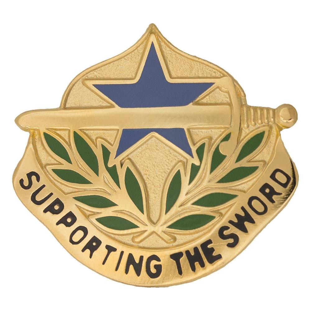 548th Support Battalion Crest on a white background
