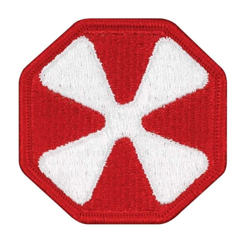 8th Army Full Color Sew On Patch on a white background