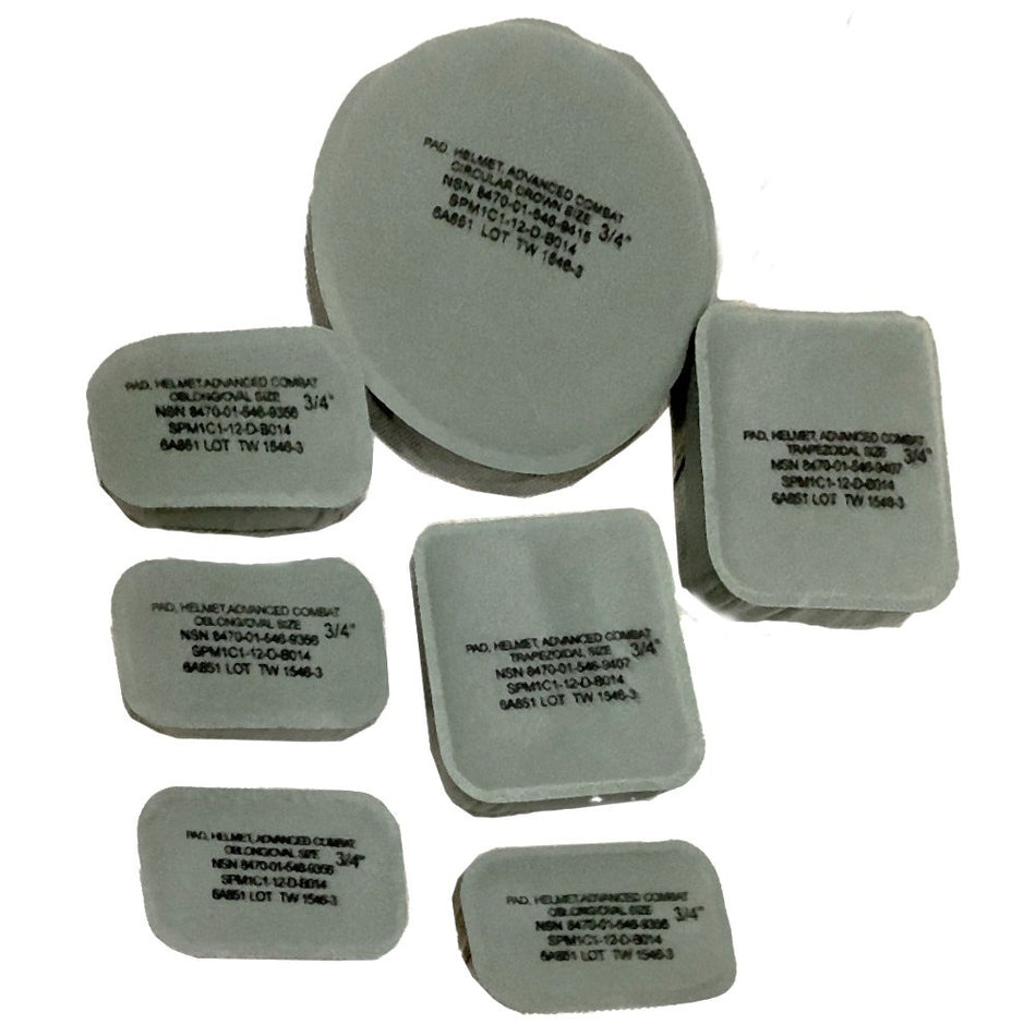 ACH Helmet Pads MICH Padding Set 7-Piece Foliage Green