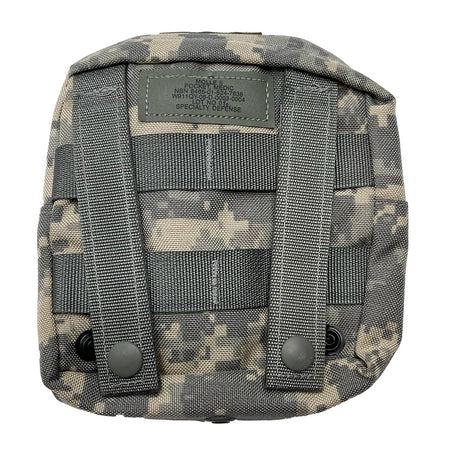 ACU MOLLE II USGI Medic Pocket with multiple straps on a white background
